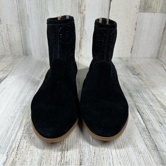 JACK ROGERS Ronnie Women's Suede Almond Toe Cut Out Ankle Booties #760 - Picture 2 of 14